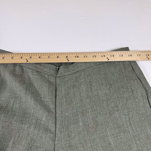 Alfred Dunner Grey‎ Pull on Pants Flat Front Elastic Waist In Back Size 12 - Picture 4 of 7